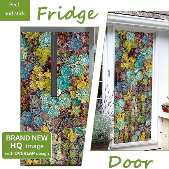 Nature Art Self Stick Vinyl Door Mural Sticker, Peel and Stick Removable Refrige - Picture 2 of 9